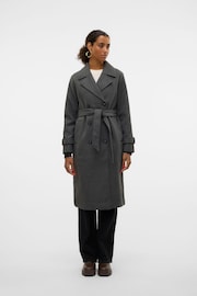 VERO MODA Grey Belted Trenchcoat - Image 1 of 6