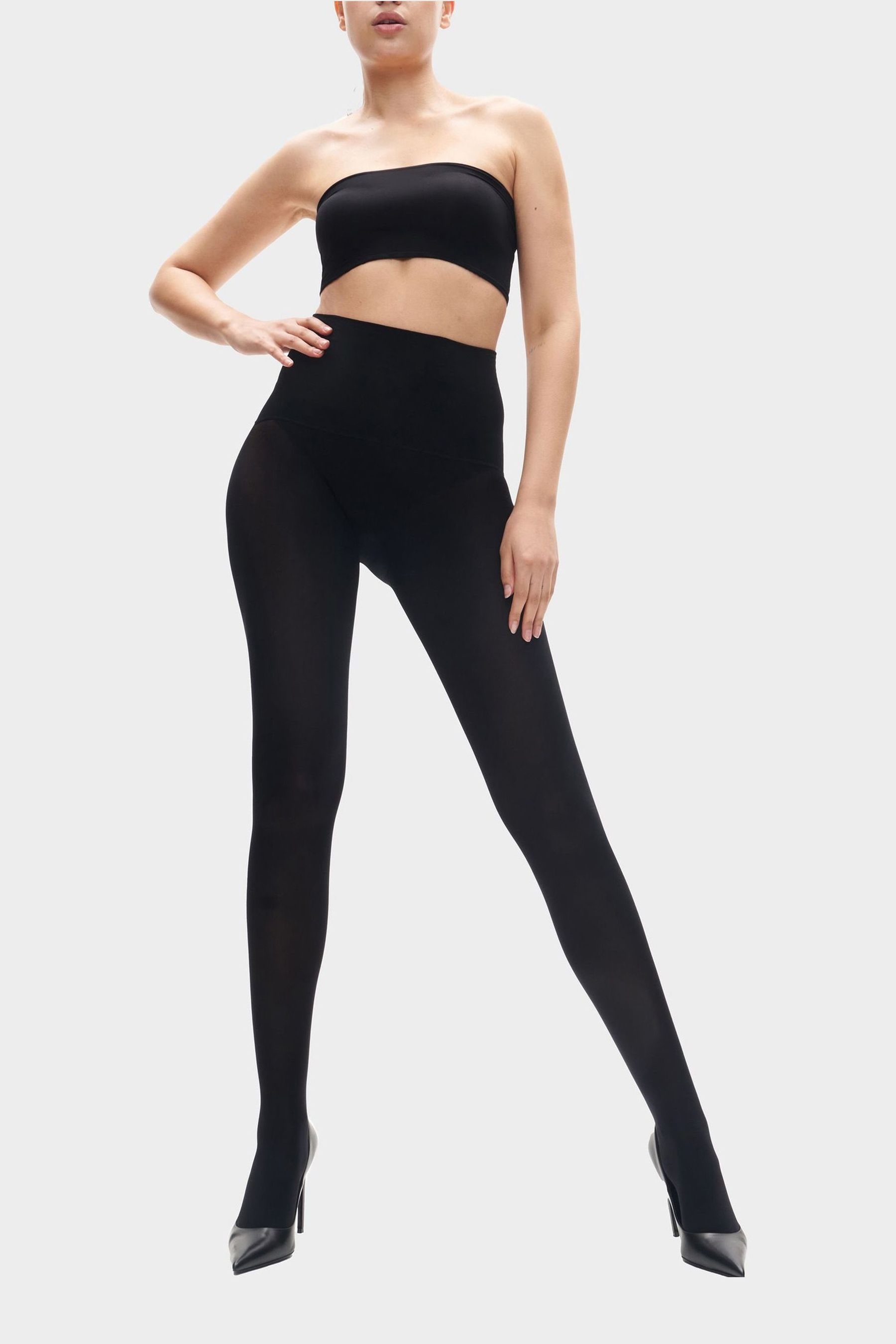 Heist The 125 Opaque Black Tights