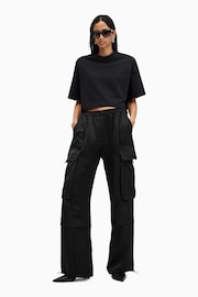 AllSaints Black Barbara Trousers - Image 5 of 8