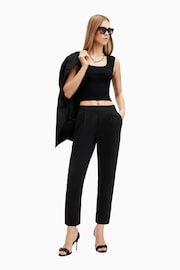 AllSaints Black Aleida Tri Trousers - Image 3 of 7