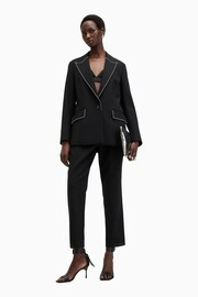 AllSaints Black Atlas Krys Blazer - Image 1 of 9