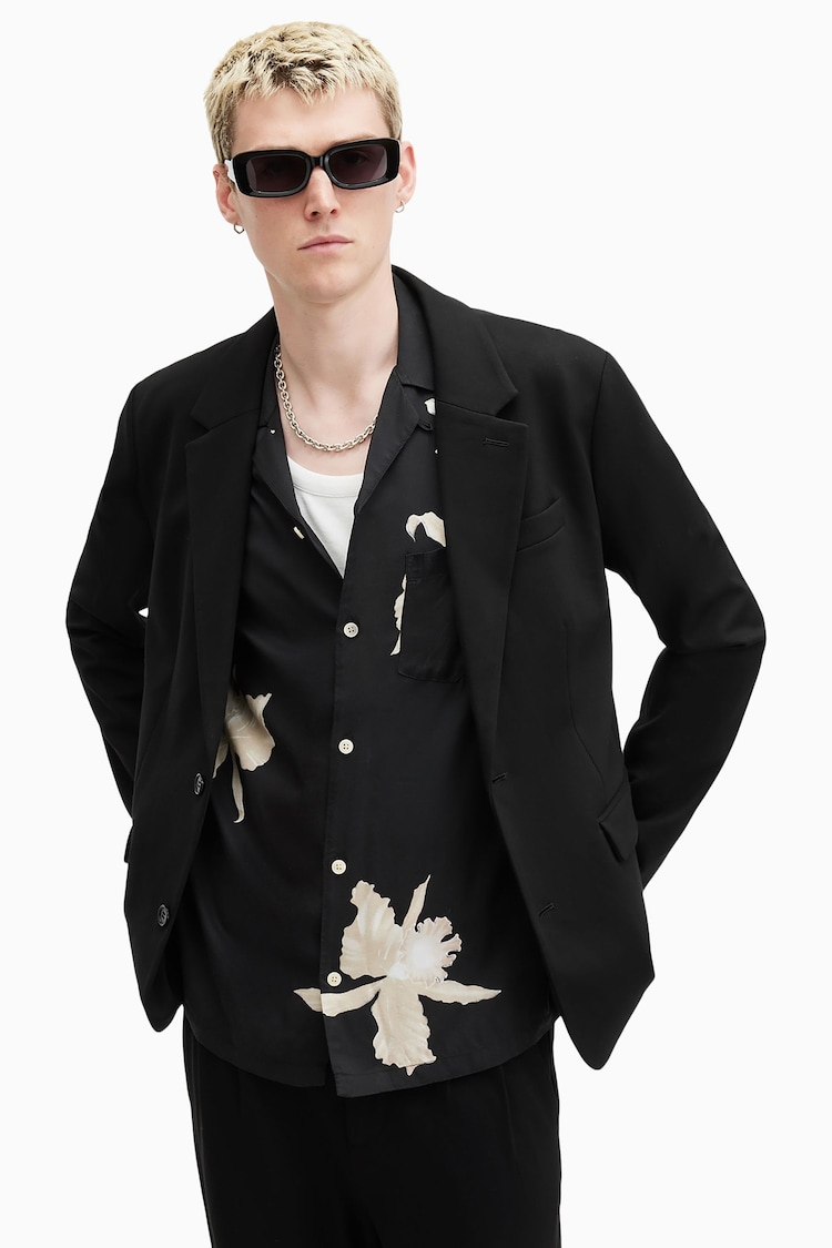 AllSaints Black Helm Blazer - Image 1 of 8