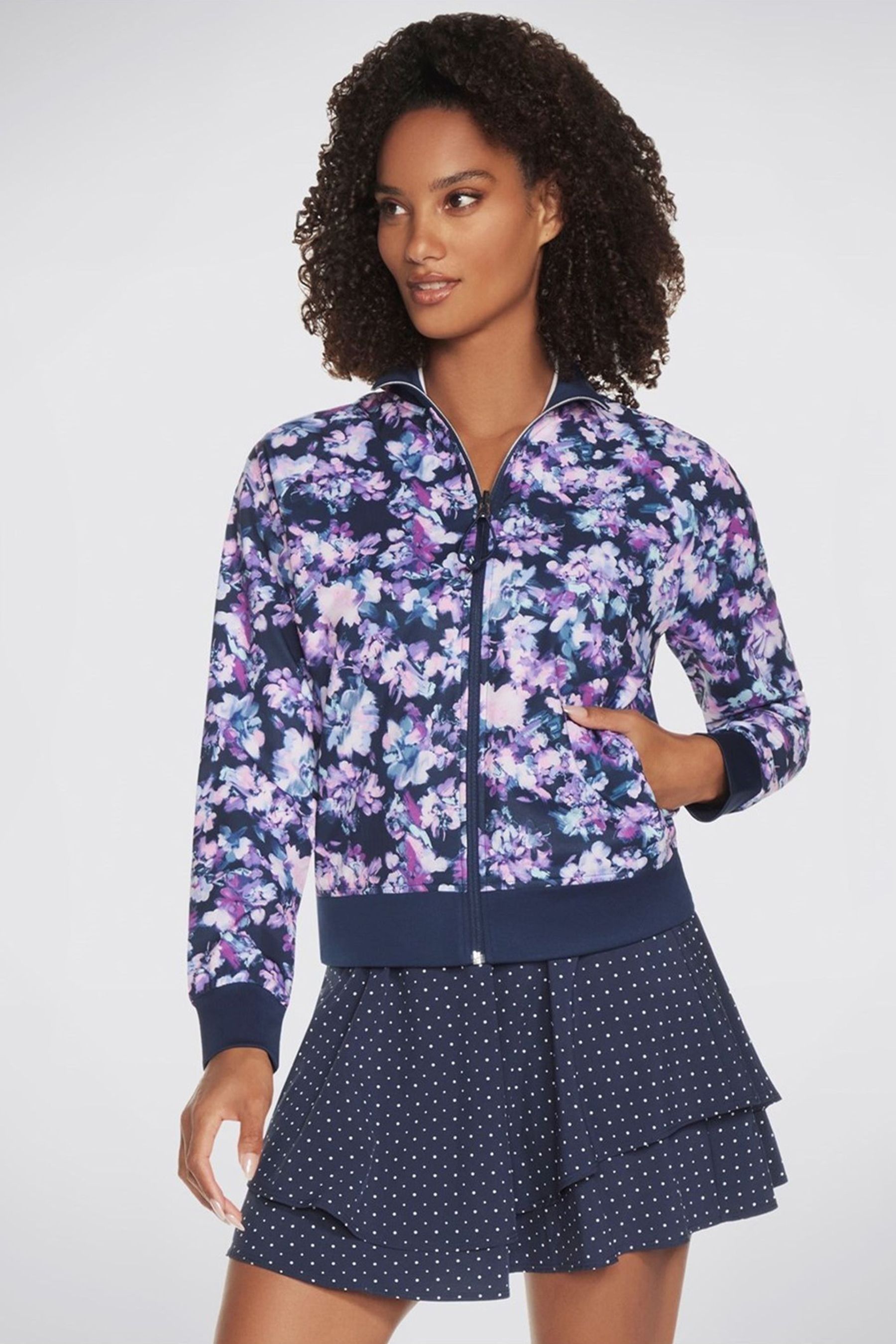 Buy Skechers Blue Misty Floral Reversible Jacket from Next Luxembourg