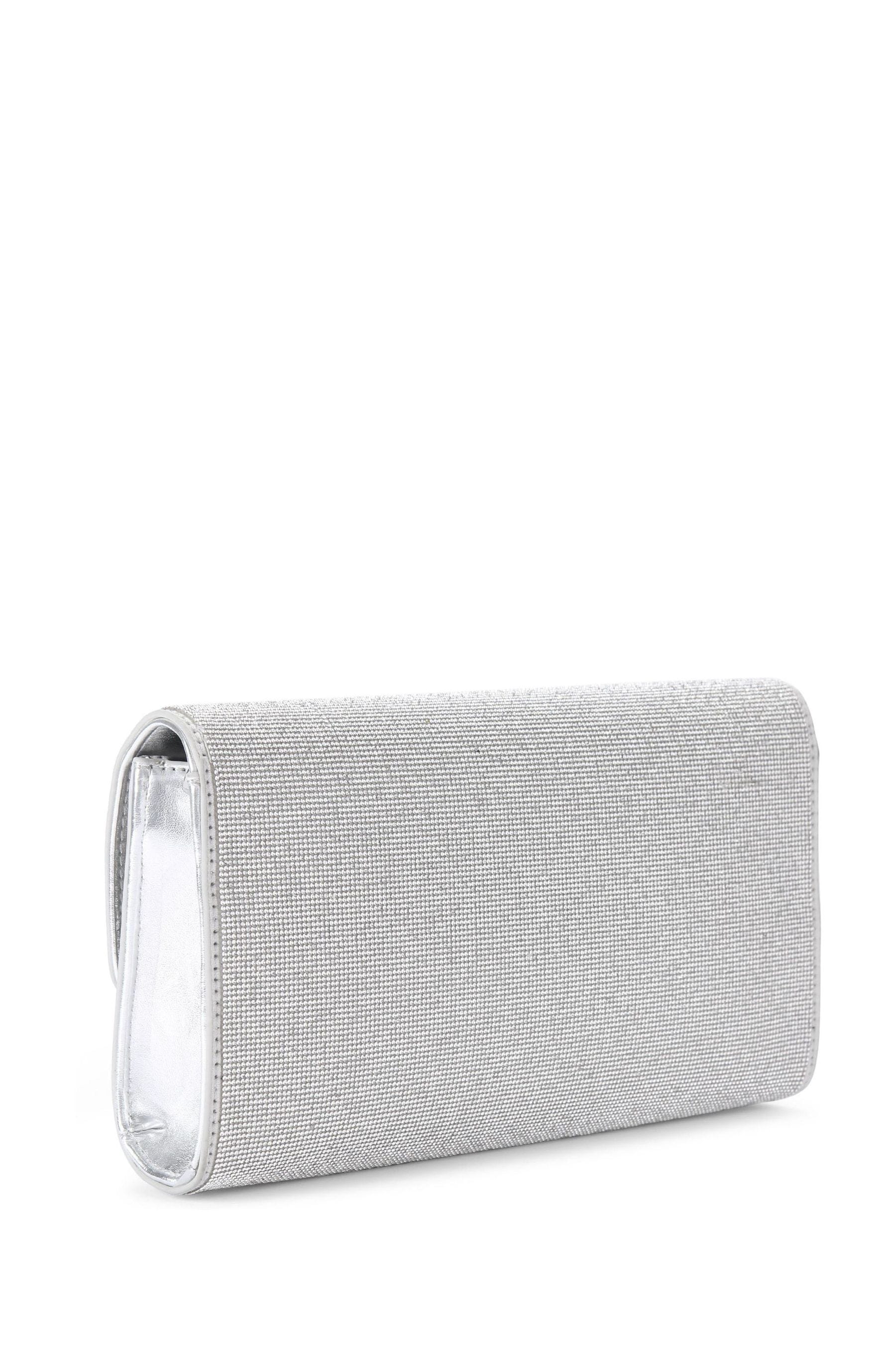 Buy Carvela Silver Chrome Large Gala Clutch 2 Bag from Next Ireland