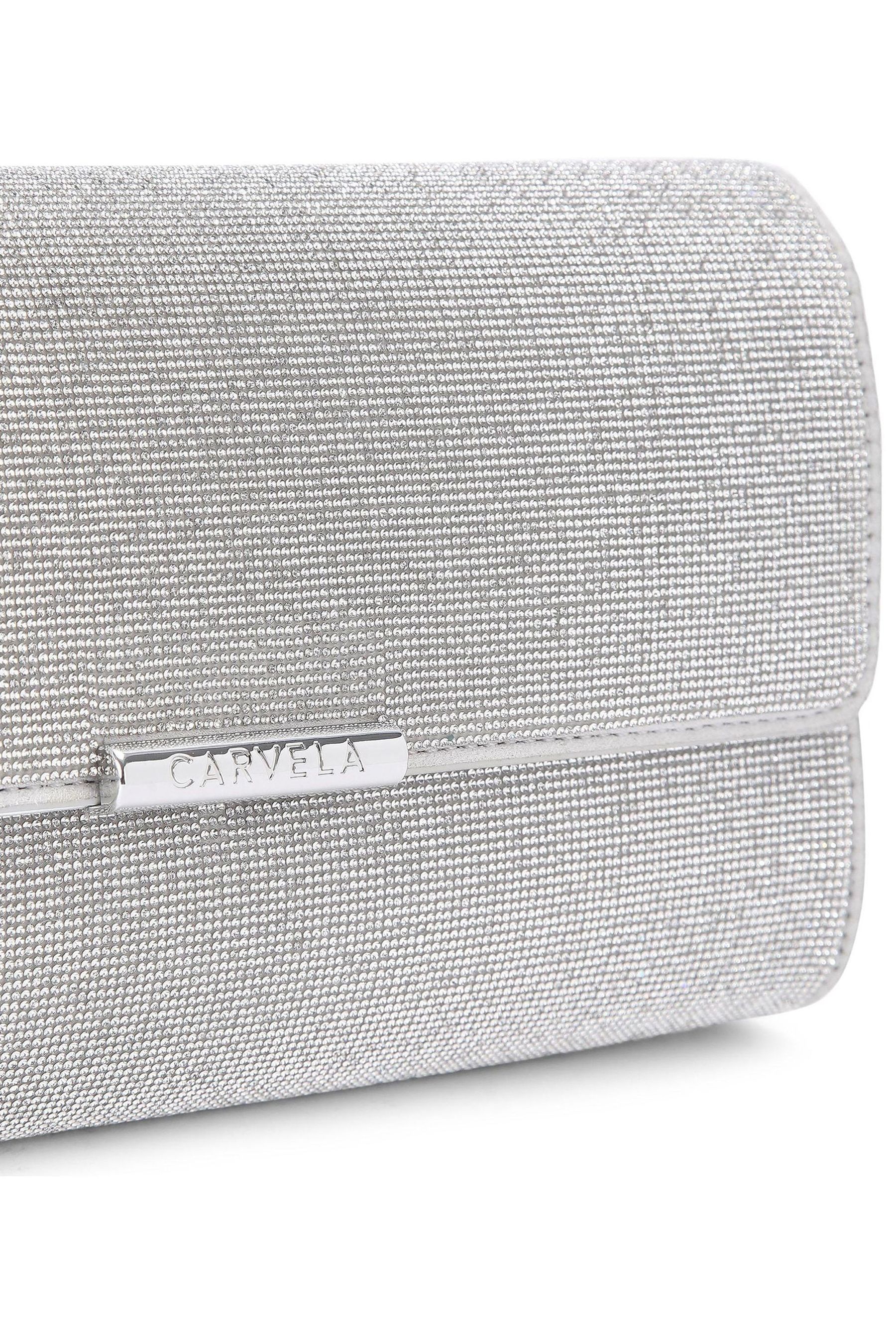 Buy Carvela Silver Chrome Large Gala Clutch 2 Bag from Next Ireland