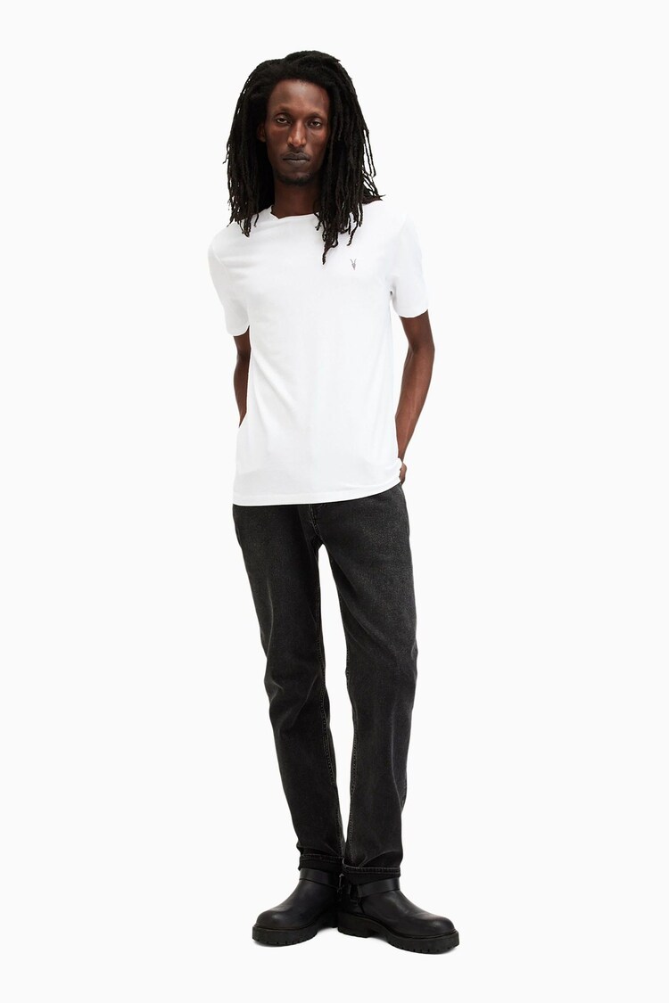 AllSaints White Brace Shortsleeve Crew Neck T-Shirt 3 Pack - Image 2 of 4