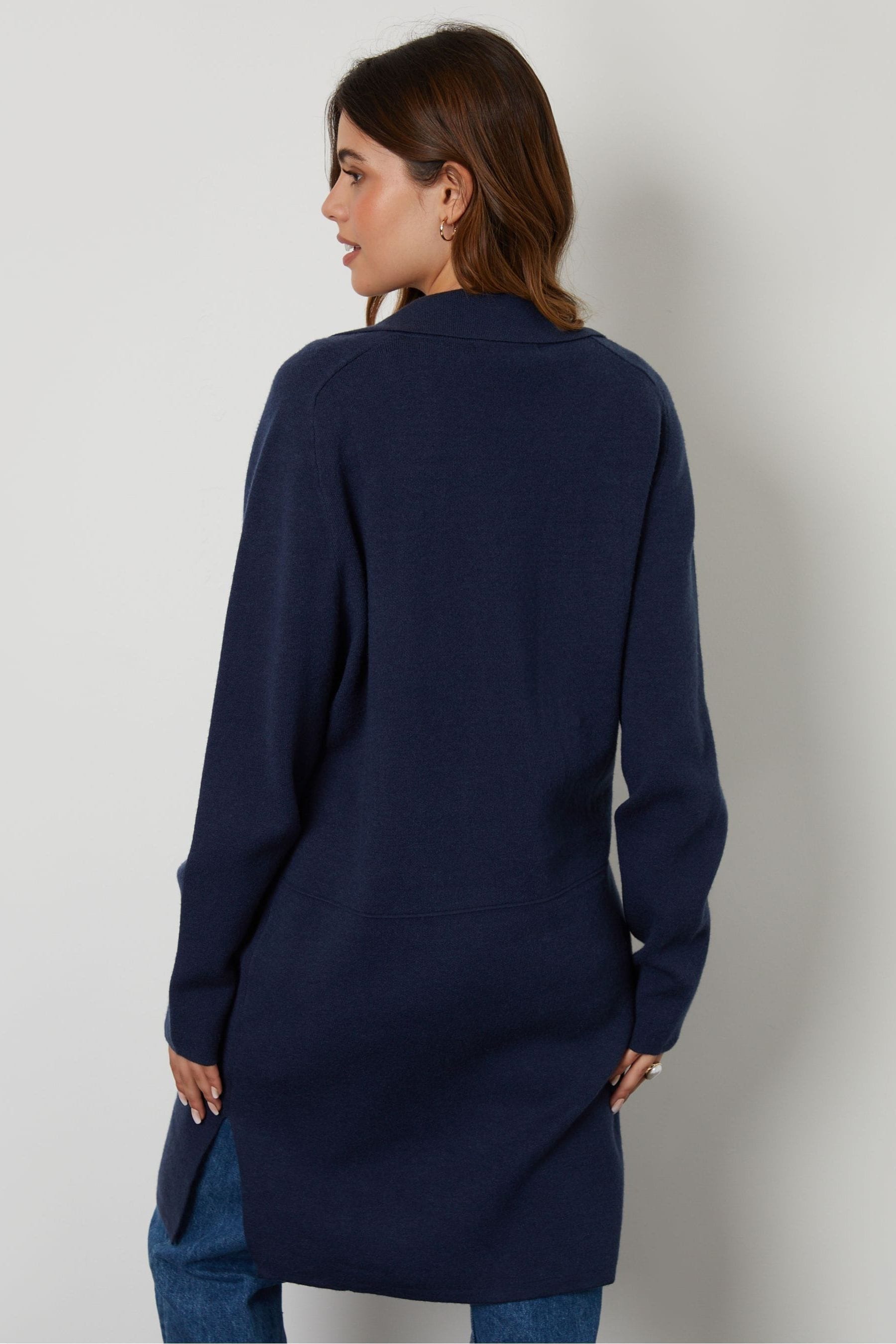 Navy coatigan next clearance