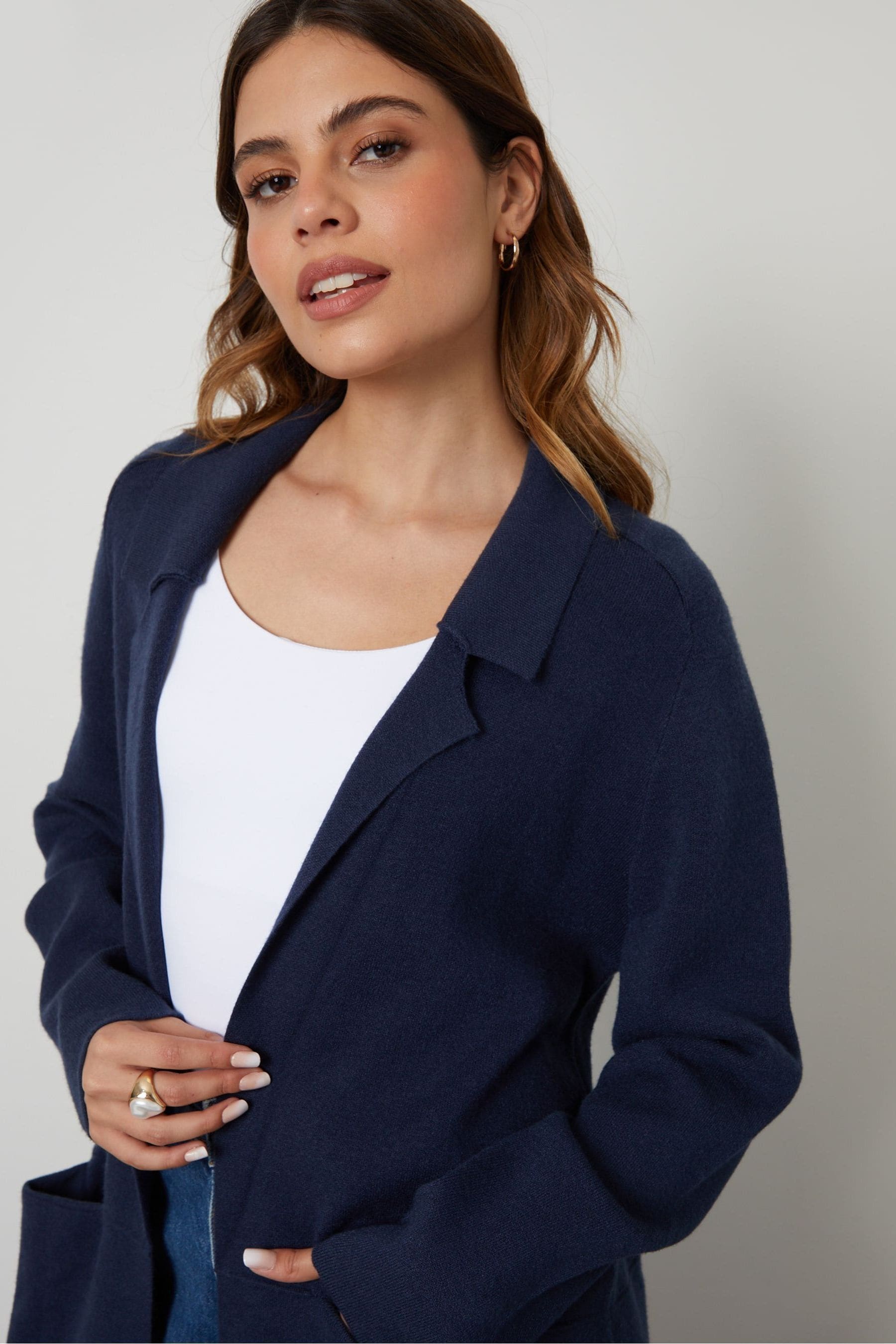 Navy coatigan next online