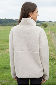 Threadbare Nude Half Zip Borg Fleece - Image 2 of 4