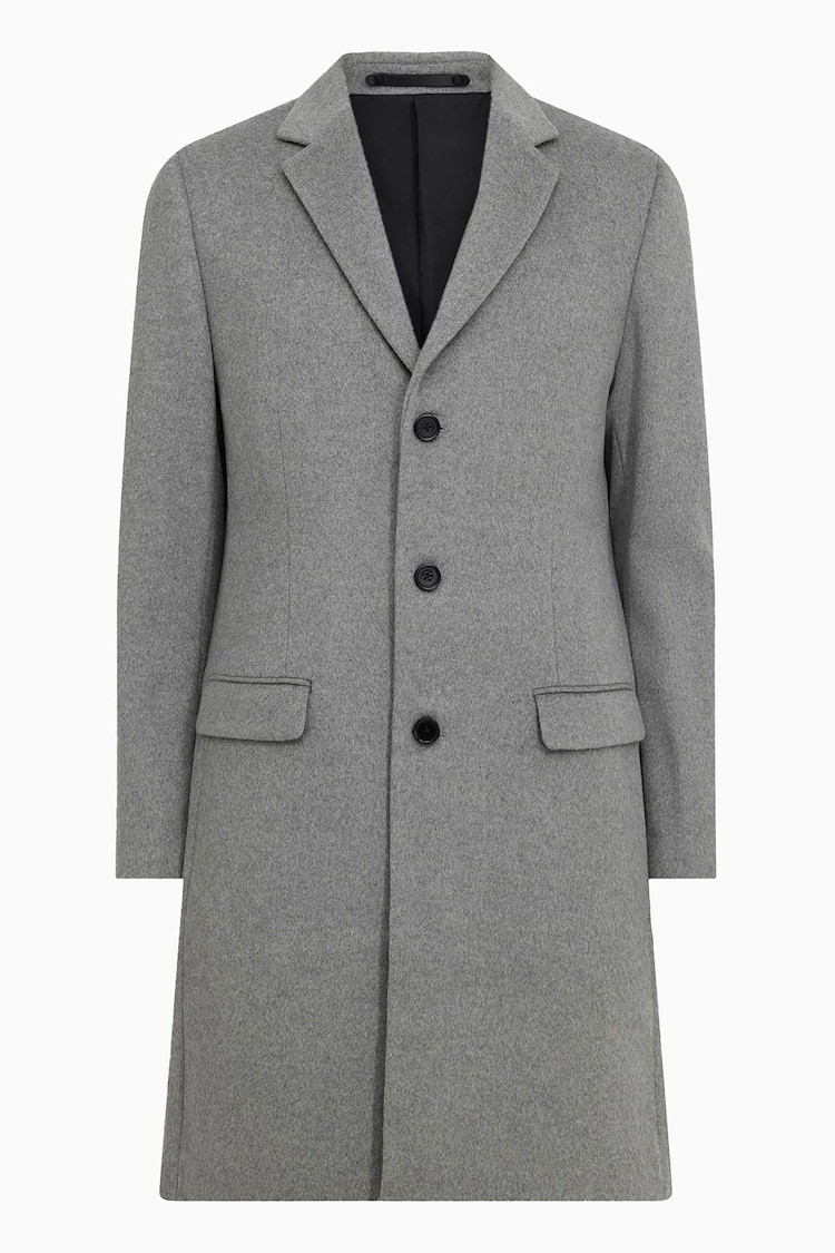 AllSaints Grey Hal Coat - Image 9 of 9