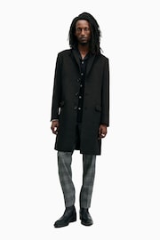 AllSaints Black Hal Coat - Image 2 of 9