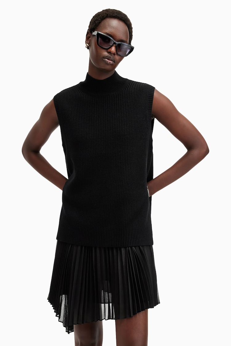 AllSaints Black Eve Dress - Image 1 of 9