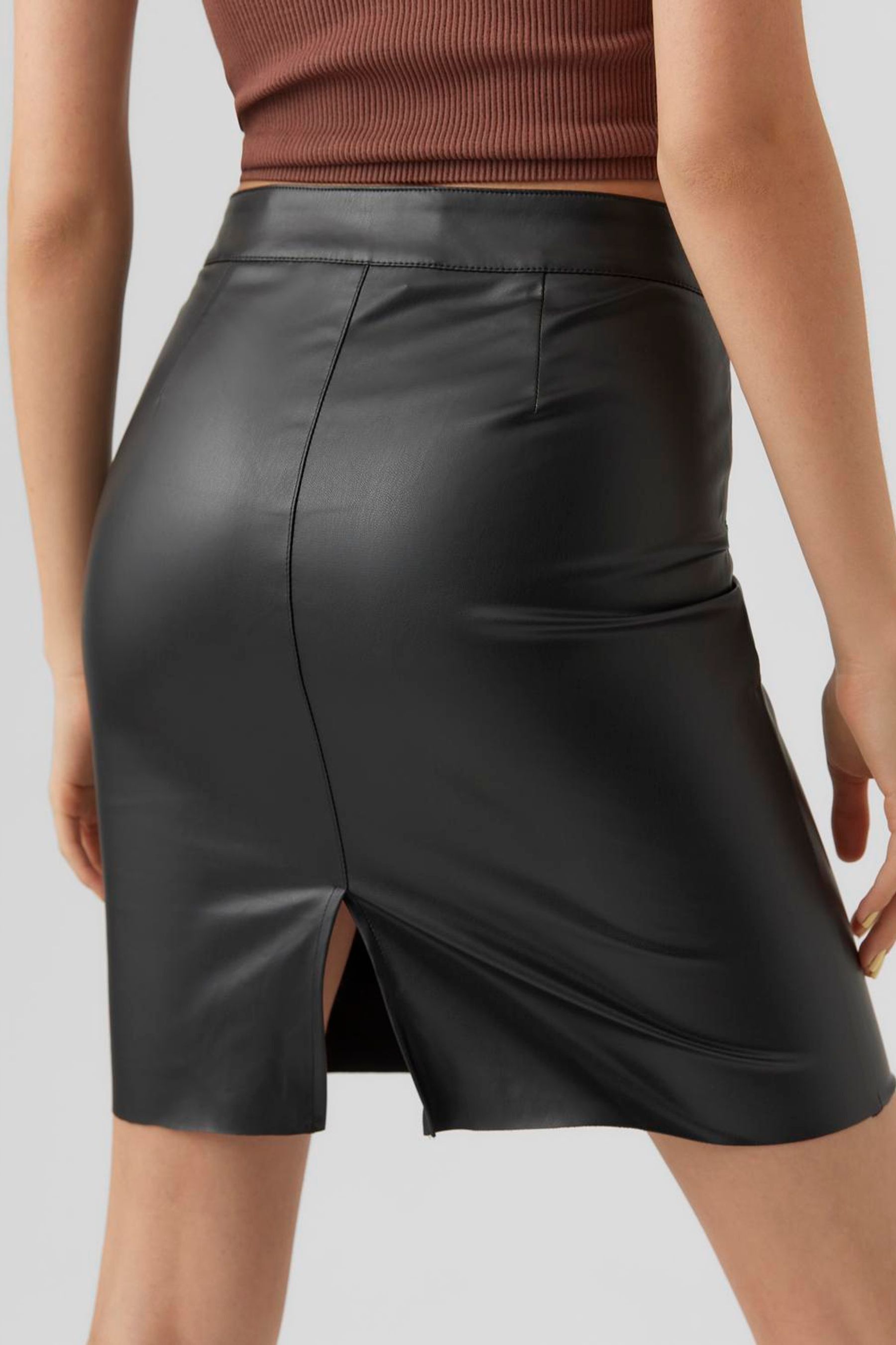 Next womens leather look skirts shop
