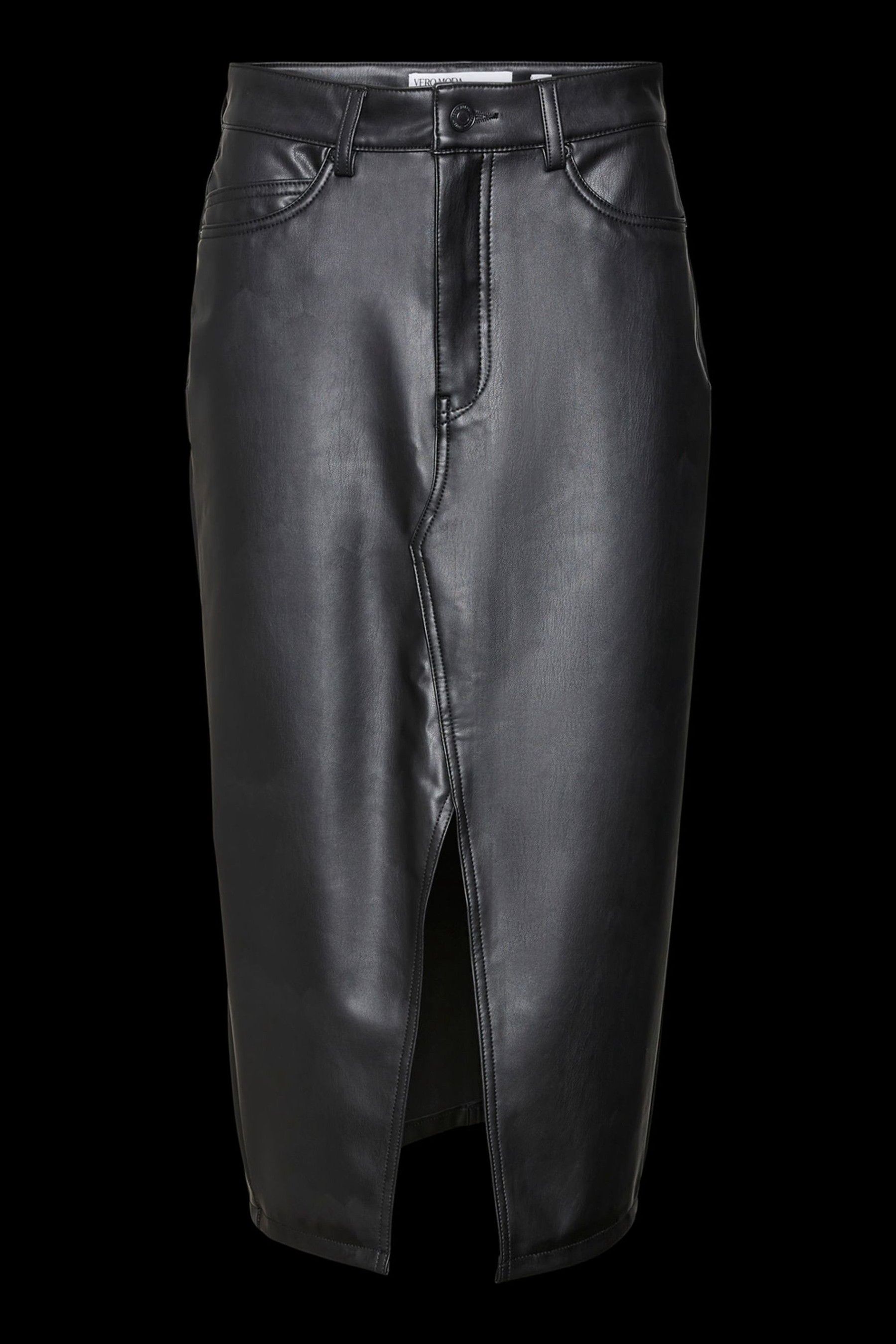 Vero moda faux leather skirt top