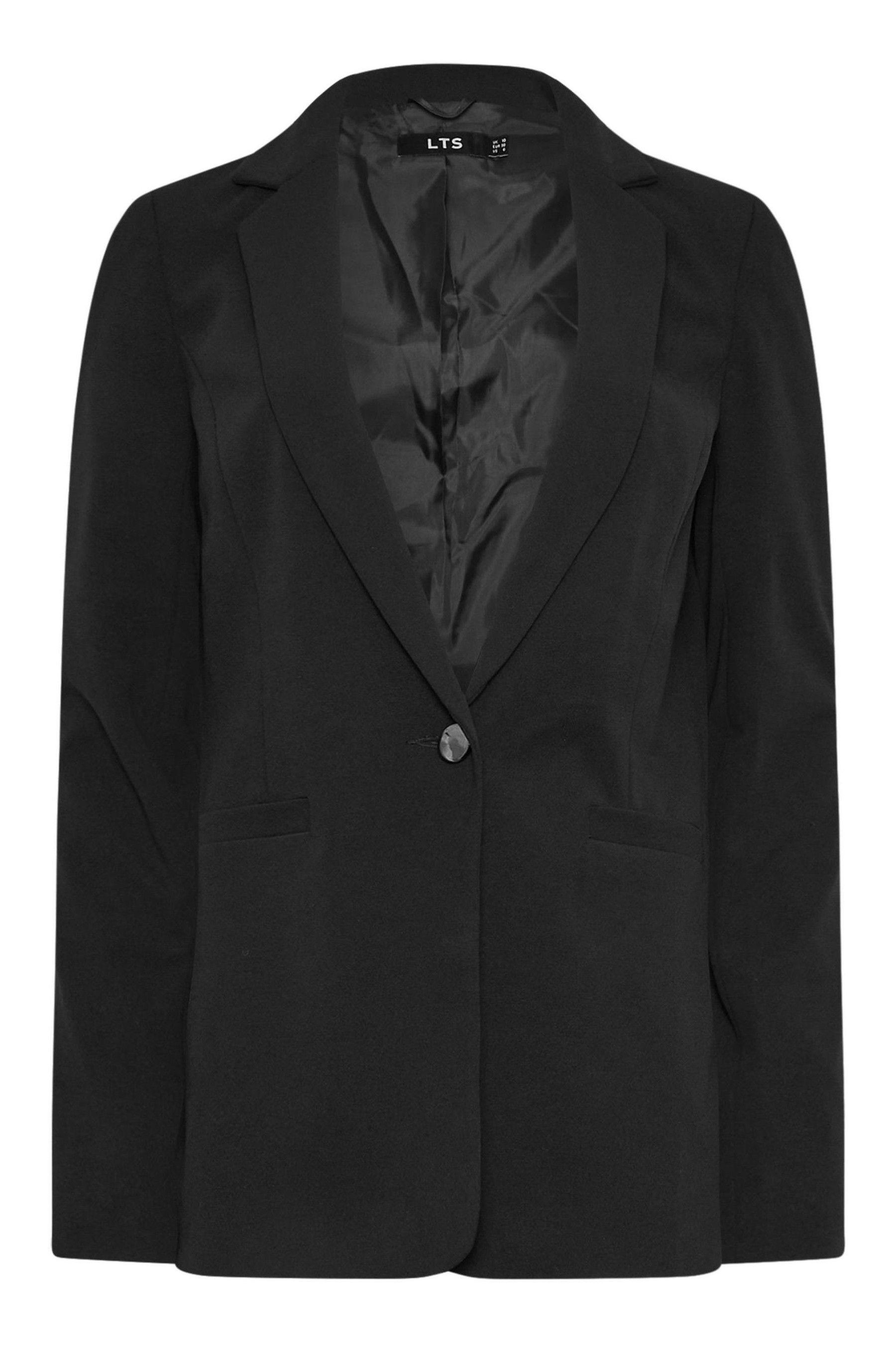 Women's black stretch blazer hot sale