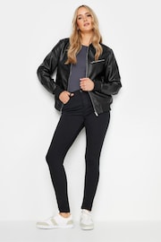 Long Tall Sally Black Bomber Jacket - Image 3 of 5