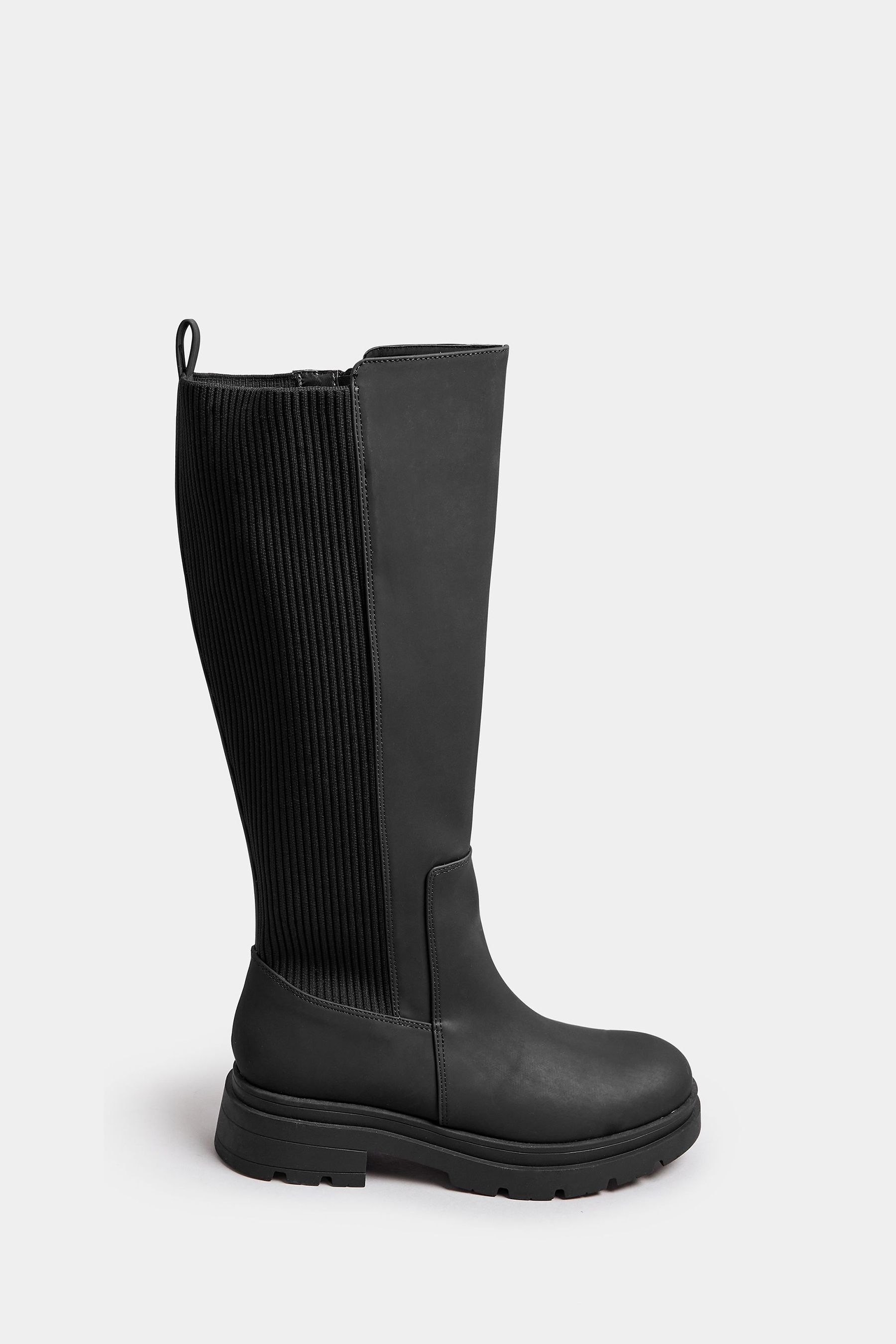 Sock fit knee high boots best sale