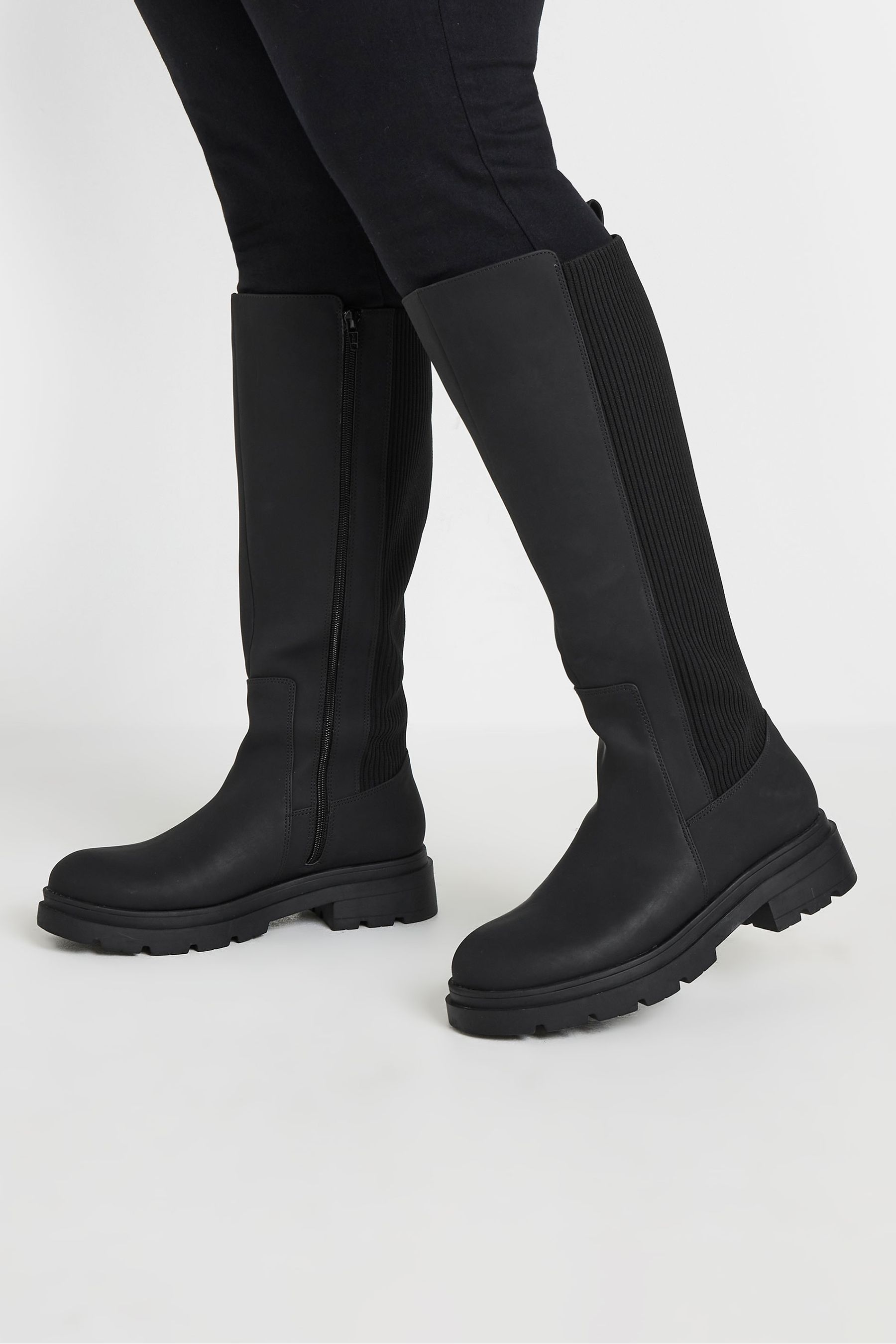 Sock fit knee high boots 2025
