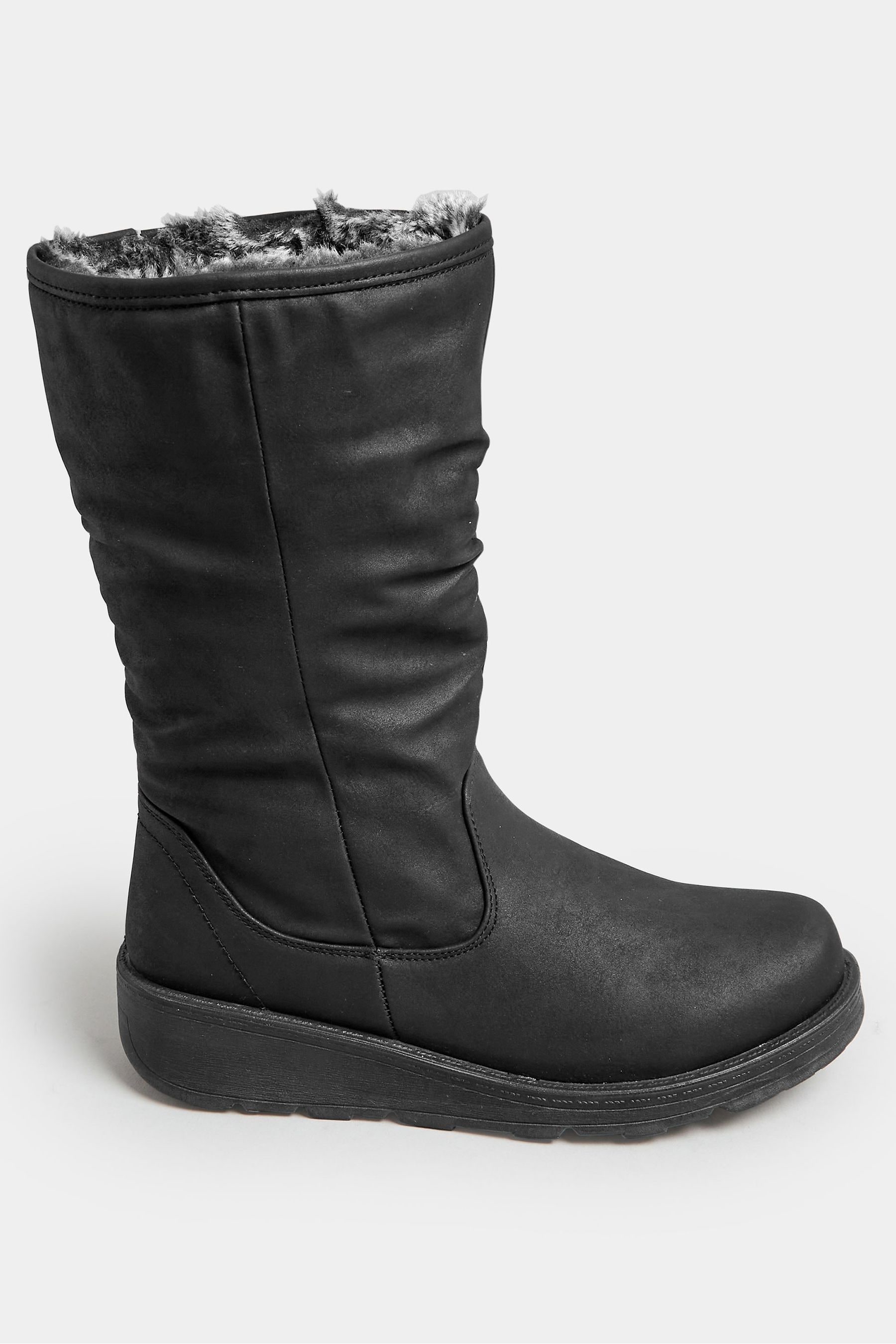 Fur lined wide calf boots new arrivals