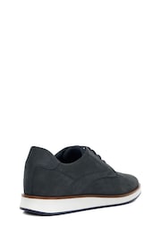 Dune London Blue Wide Fit Beko Wedge Gibson Shoes - Image 2 of 5