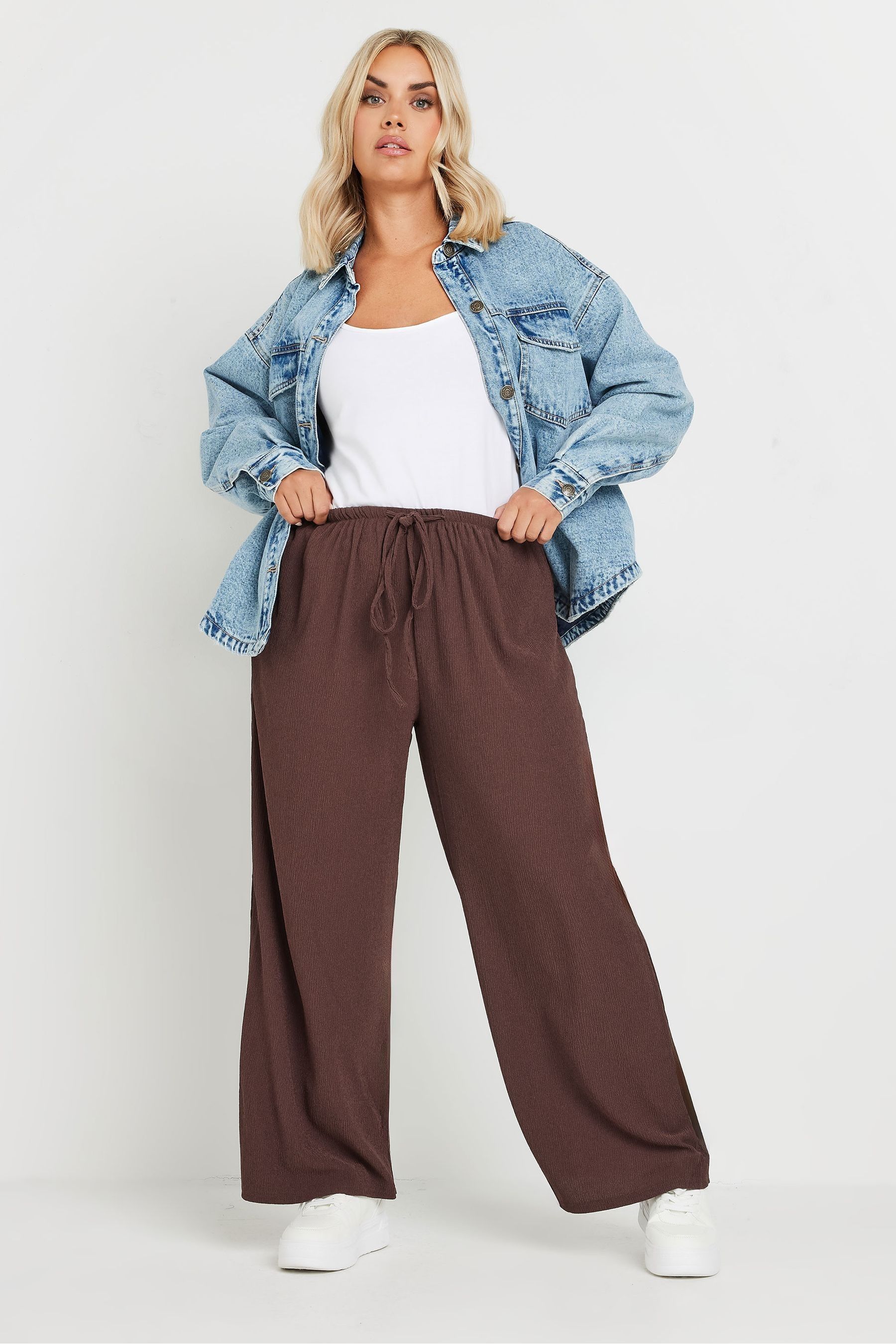 Yours wide leg trousers on sale