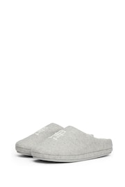 Tommy Hilfiger Grey Embroidered Basics Slippers - Image 3 of 7