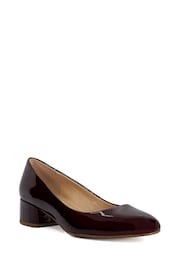 Dune London Red Standard Fit Bracket Low Heel Comfort Court Shoes - Image 3 of 6