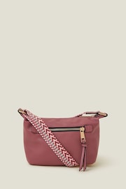 Accessorize Purple Mini Zip Cross-Body Bag - Image 1 of 5