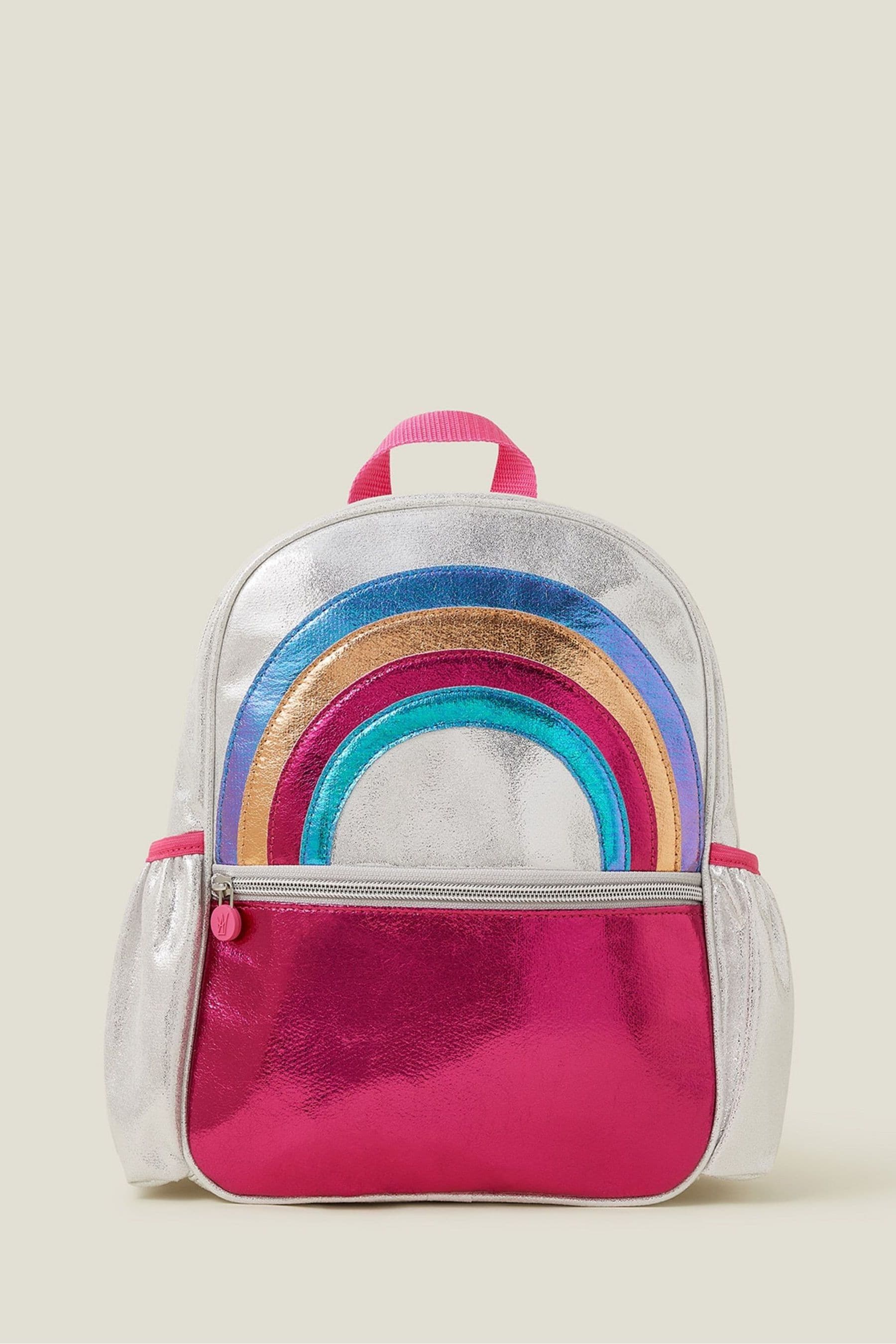 Buy Angels By Accessorize Pink Angels By Accessorize Girls Metallic Rainbow Pink Backpack from Next Luxembourg