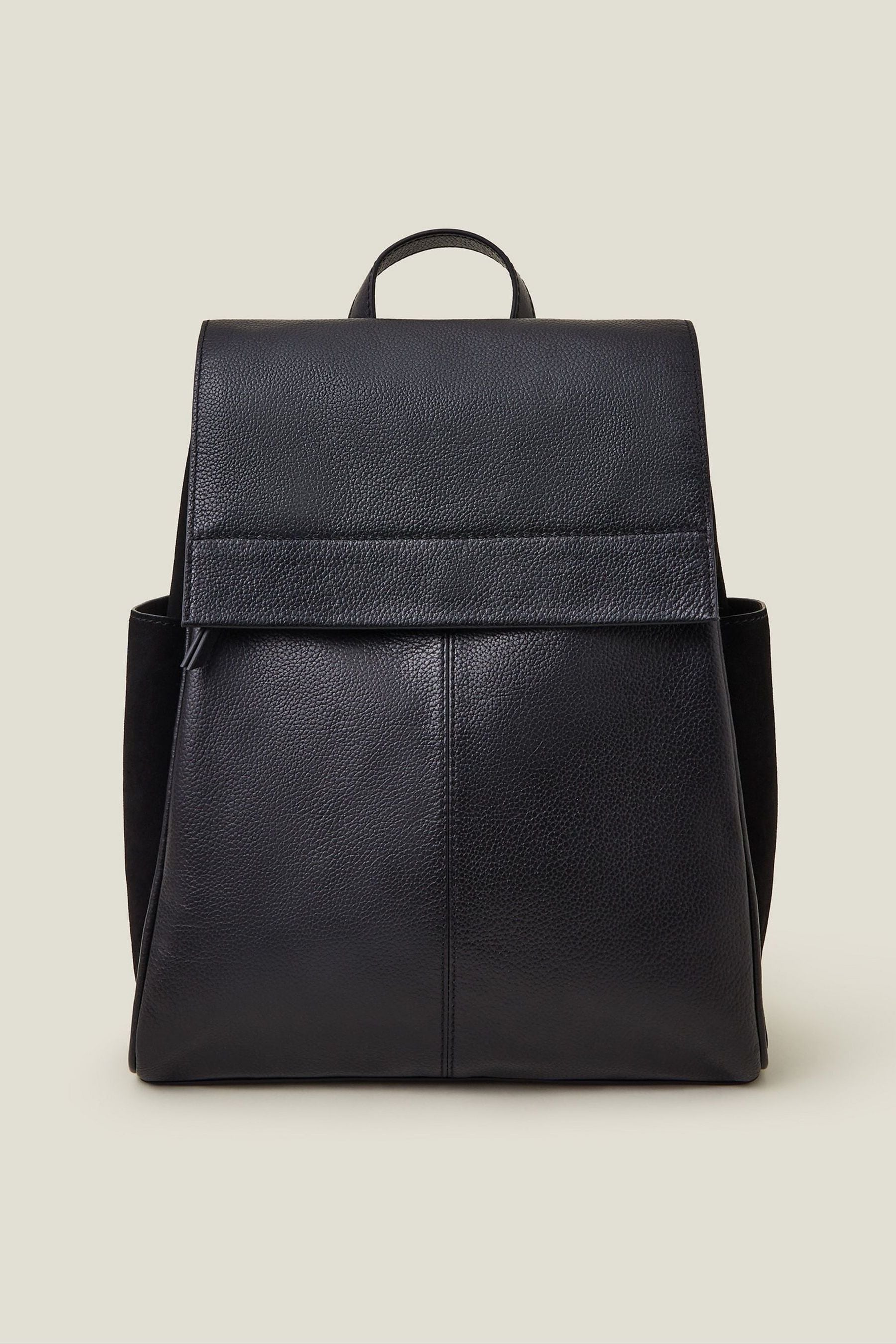 Buy Accessorize Black Pebble Leather Backpack from Next Ireland
