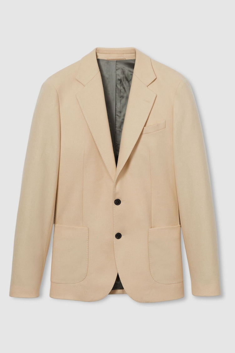 Reiss Stone Charley Atelier Wool Blend Twill Single Breasted Blazer - Image 2 of 8