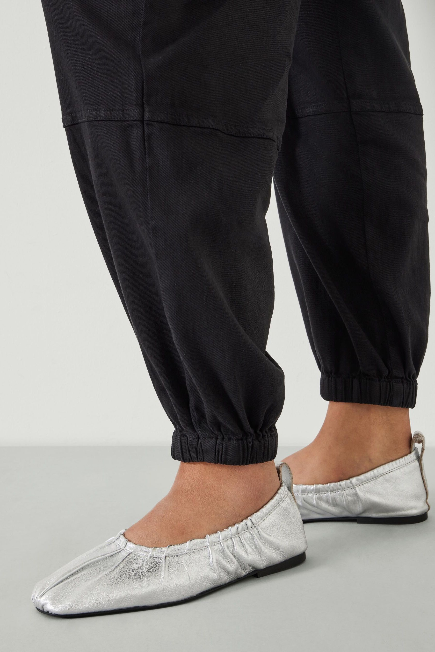 Buy Hush Silver Ruby Ruched Leather Ballet Flats from Next Canada