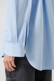 Hush Blue Allie Oversized Stripe 100% Cotton Shirt - Image 3 of 4