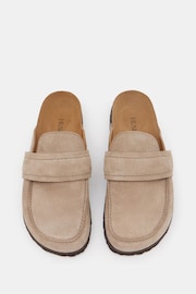 Hush Nude Pia Padded Suede Mules - Image 3 of 4