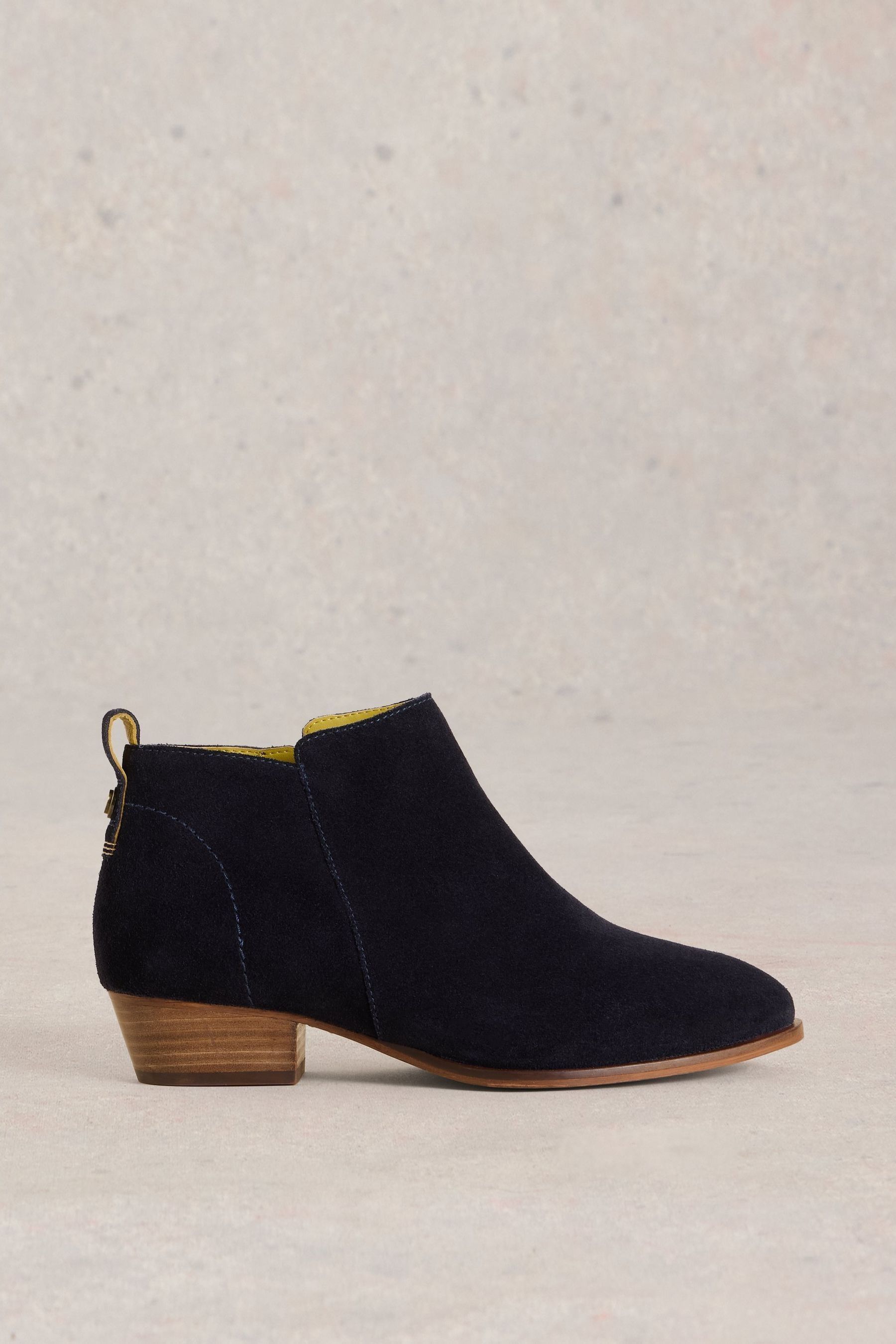 Buy White Stuff Blue Wide Fit Suede Ankle Boots from Next Luxembourg