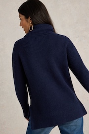 White Stuff Blue Lovely Rib Jumper - Image 2 of 6