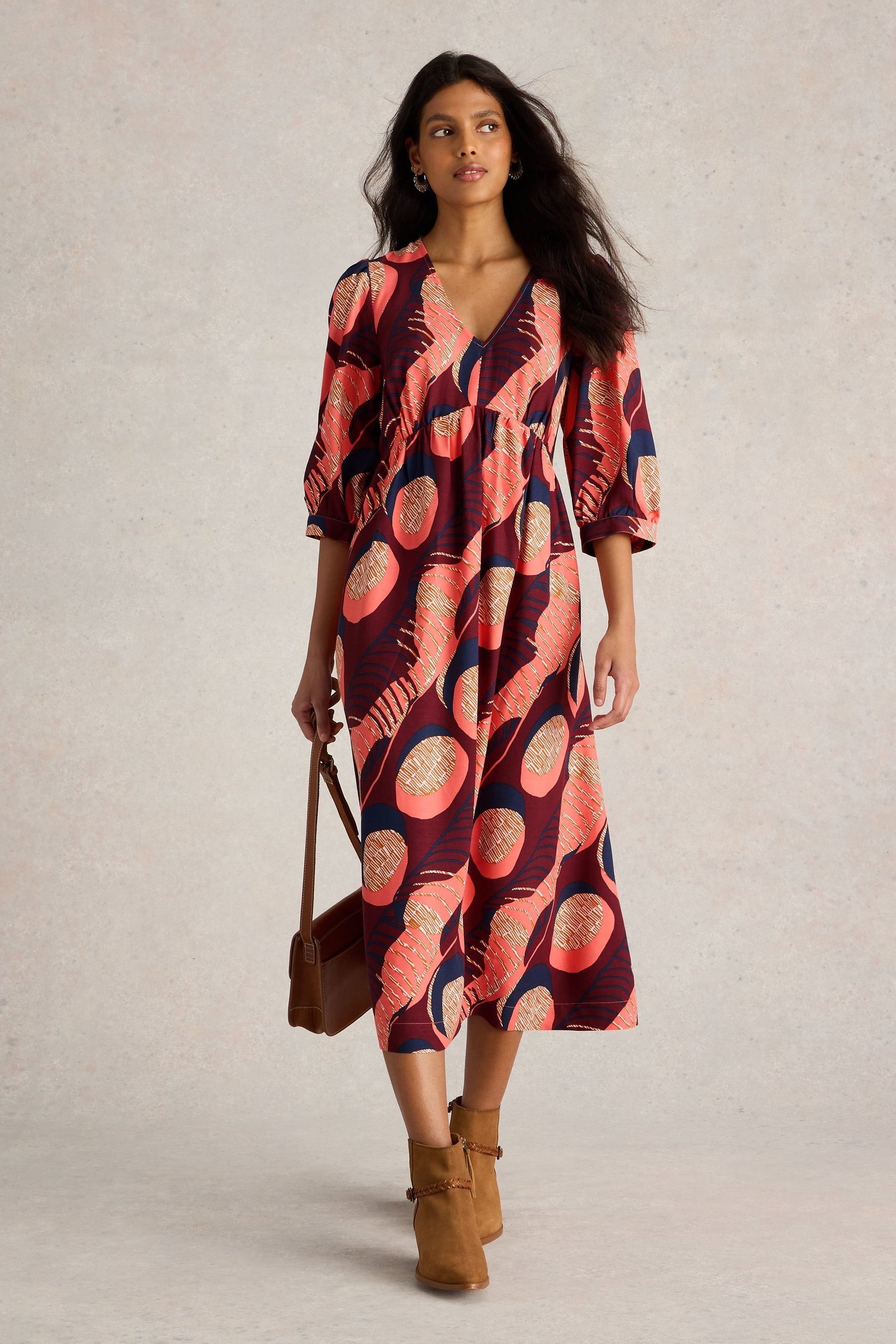 Buy White Stuff Purple Lucy Midi Dress from the Next UK online shop