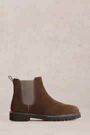 White Stuff Brown Chunky Suede Chelsea Boots - Image 1 of 4