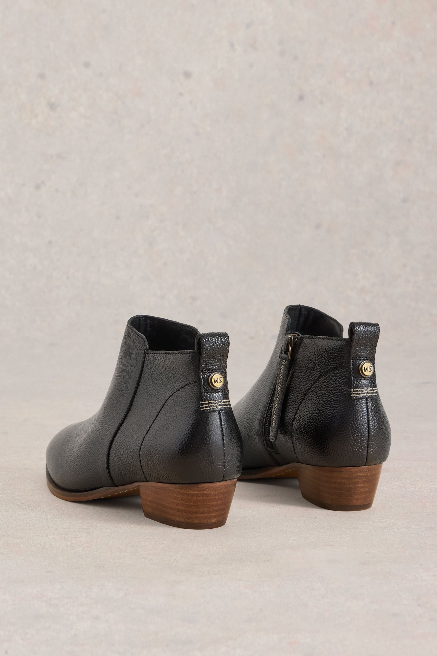 Buy White Stuff Black Wide Fit Leather Ankle Boots from Next USA