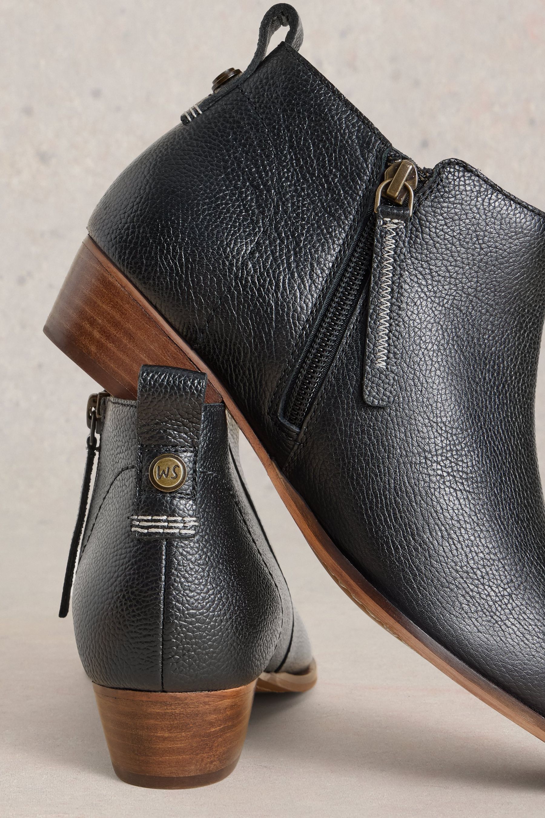 Wide fit leather boots hot sale