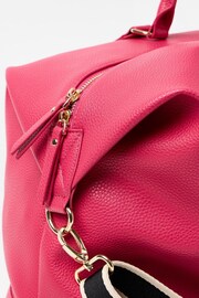 Oliver Bonas Pink Olivia Raspberry Weekend Bag - Image 6 of 7