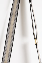 Oliver Bonas Grey Charlee Chevron Cross-Body Bag - Image 4 of 6