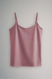 The Set Black/Chocolate/Pink/Cream/Grey/White Thin Strap Vest Top 7 Pack - Image 6 of 10