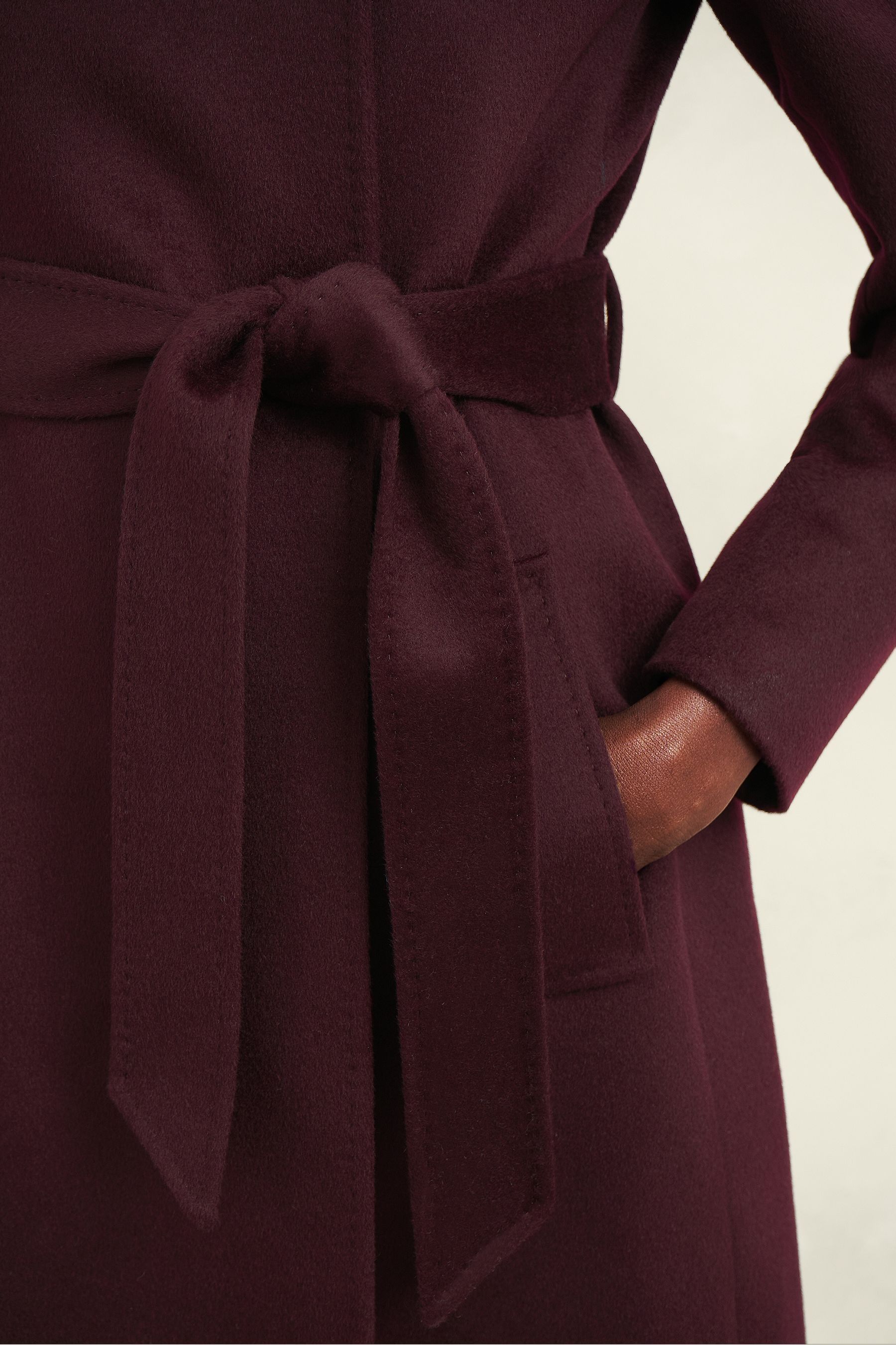 Buy Hobbs Purple Livia Wool Coat from Next Qatar