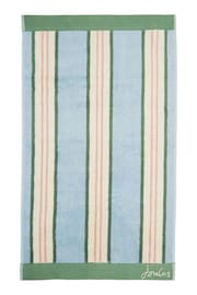 Joules Blue Juliette Stripe Towel - Image 2 of 2