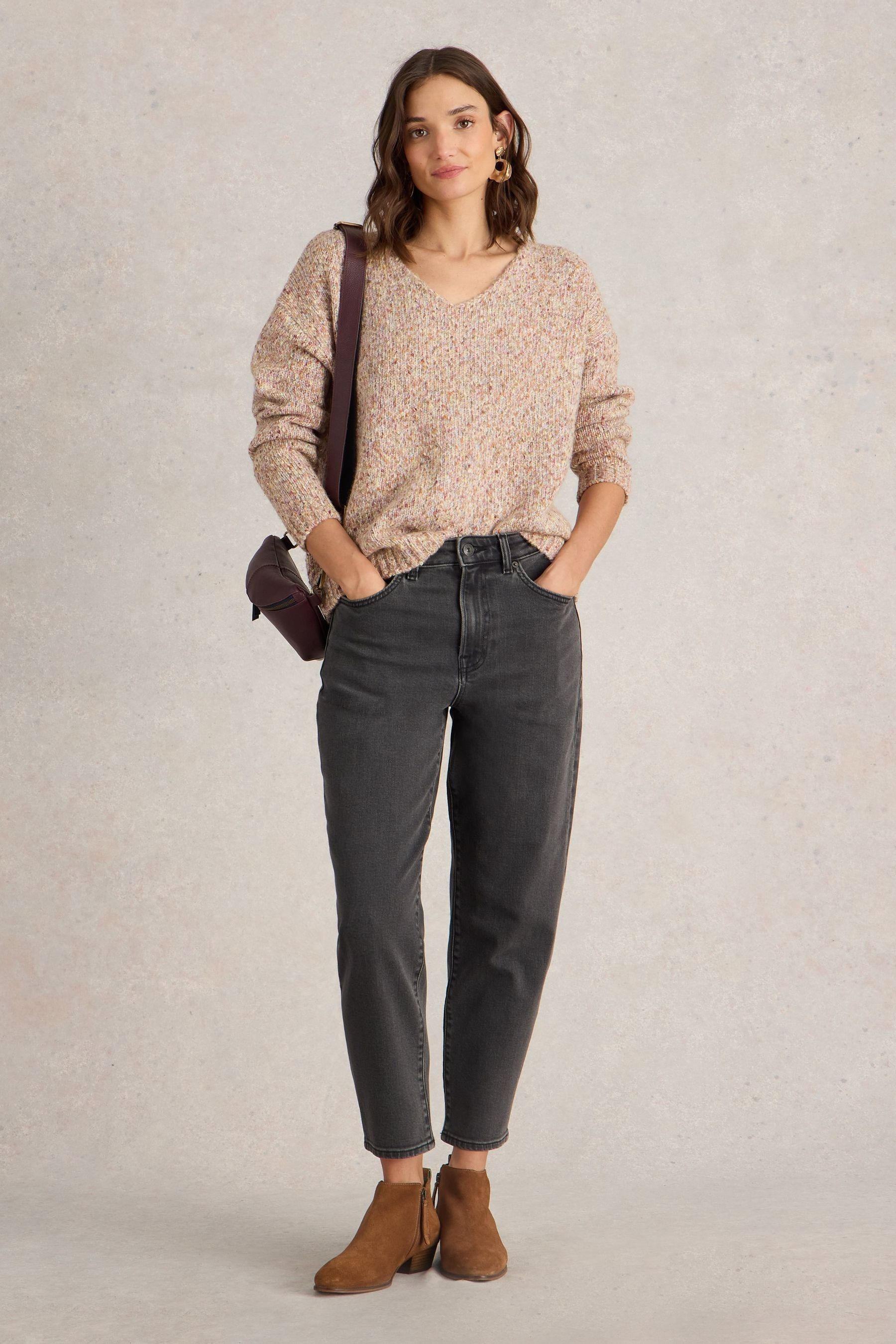 Buy White Stuff Black Tilly Tapered Jeans from Next Luxembourg