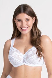 Miss Mary of Sweden White Jacquard & Lace Underwired Bra - Image 1 of 1