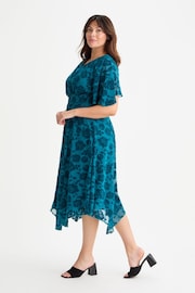 Scarlett & Jo Blue Julie Hanky Hem Dress - Image 3 of 4