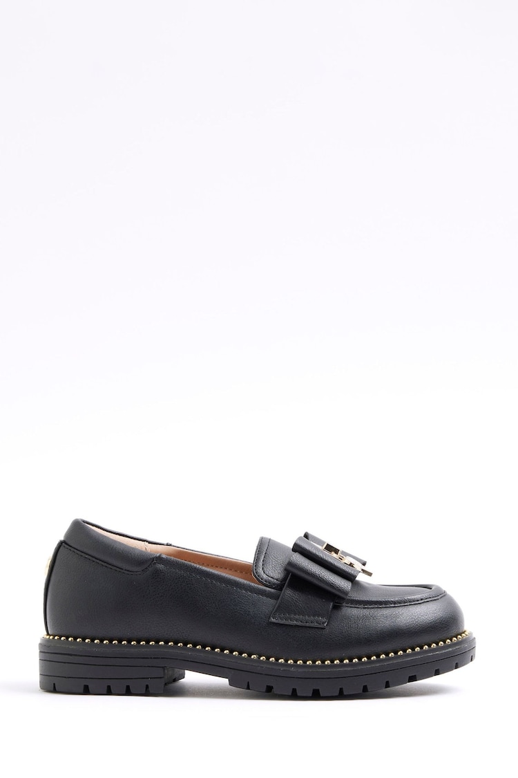 River Island Black Girls Bow Loafers - Image 1 of 2