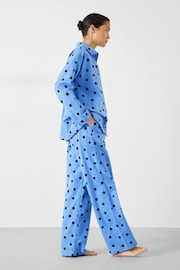 Hush Blue Sadie Cotton Flannel Pyjamas - Image 4 of 5